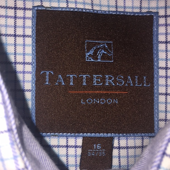 Tattersall London Men’s Dress Shirt- 16 34/35 - Picture 3 of 3